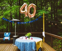 roundtable beside patio heater